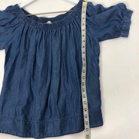 Kate Spade Broome Street Off-The-Shoulder Chambray Top - Picture 5 of 8